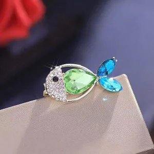 Small Fish Shape Brooch hijab Pin